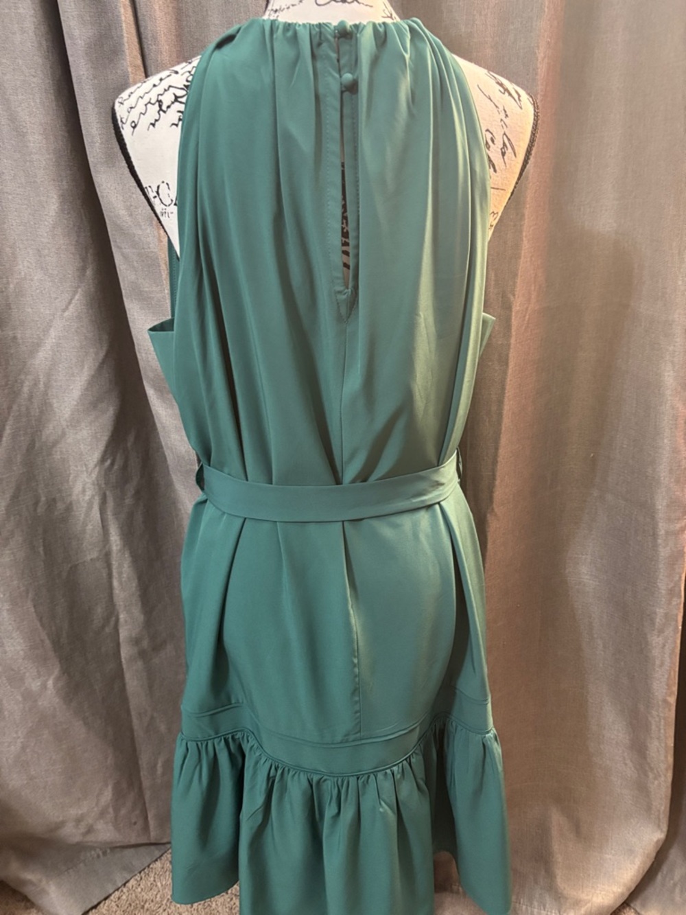 Calvin Klein Women Commuter Halter A-Line Dress Size 8 green - Picture 2 of 3